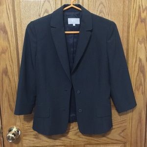 Gray blazer 3/4 sleeve